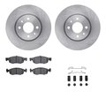 Dynamic Friction Co 6312-07011, Rotors with 3000 Series Ceramic Brake Pads includes Hardware 6312-07011